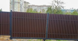 Купить распашные ворота из штакетника Александров, цена от 2783 руб.